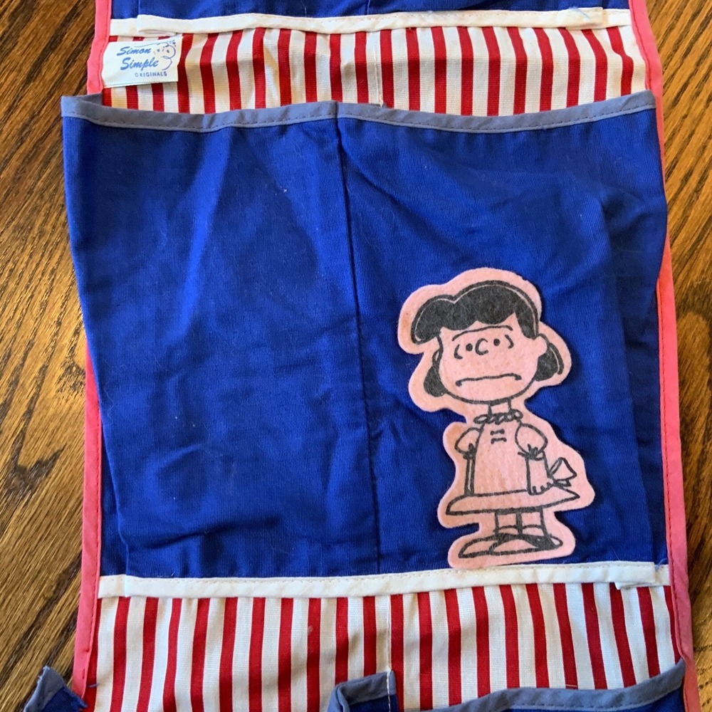 VTG 1970 Peanuts Simon Simple Originals Wall Pocket Snoopy Charlie Brown Lucy - Picture 4 of 11